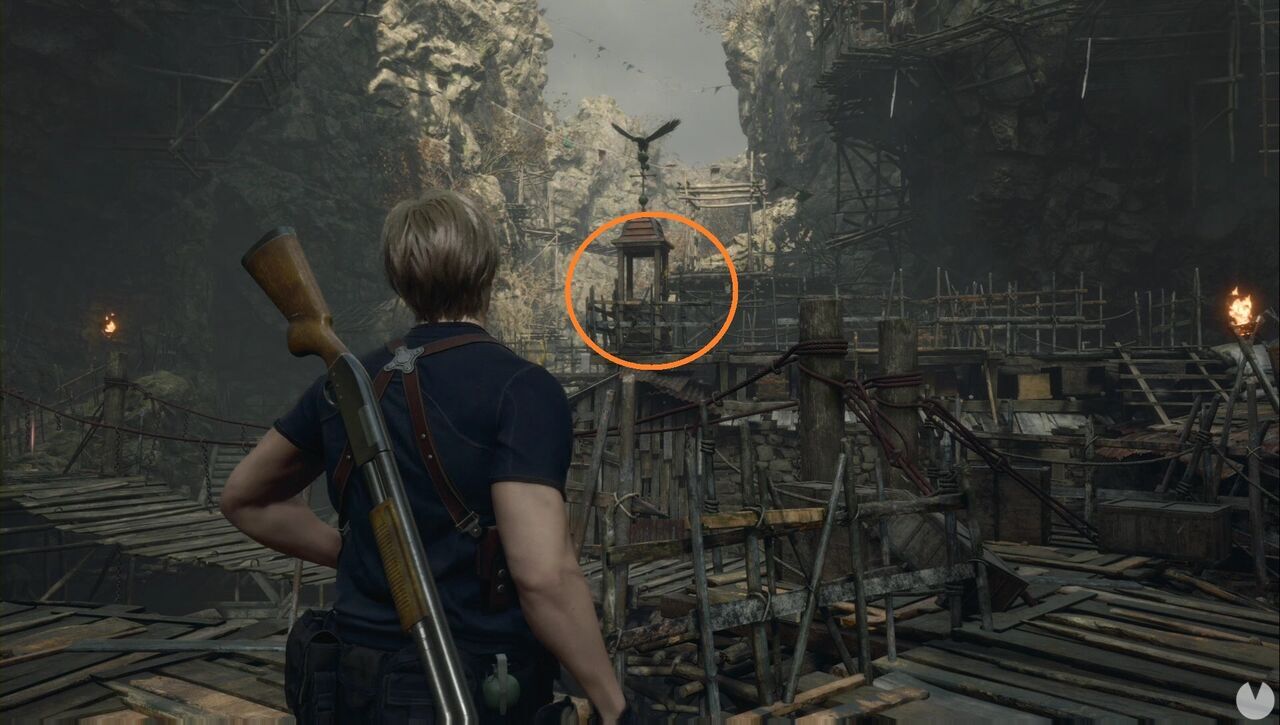 Resident Evil 4 Remake - Chapter 2: Hexagonal Emblem location