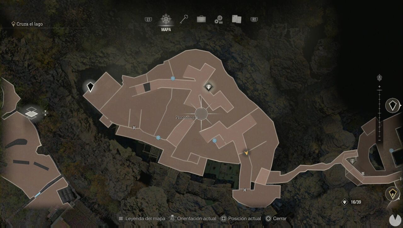 Resident Evil 4 Remake - Chapter 3: Fish Farm map