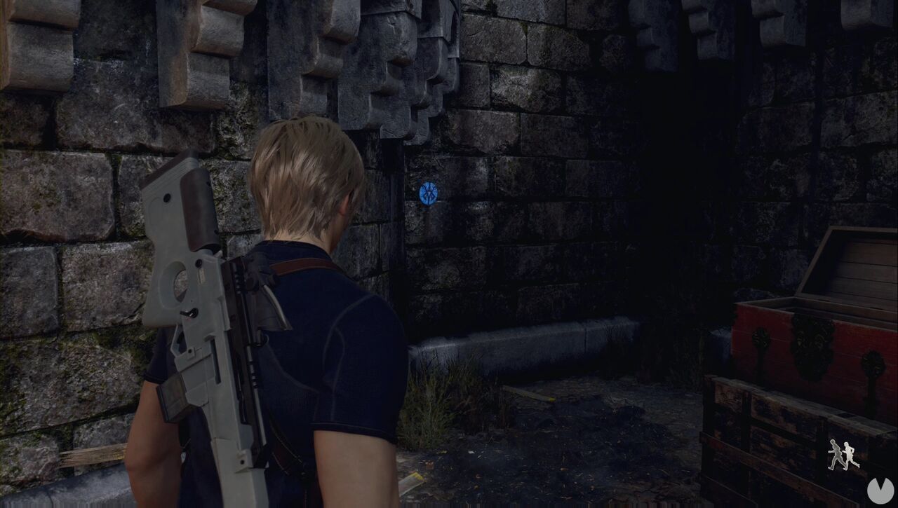 Resident Evil 4 Remake - Blue Medallions at the Castle Gate: location of the fourth medallion