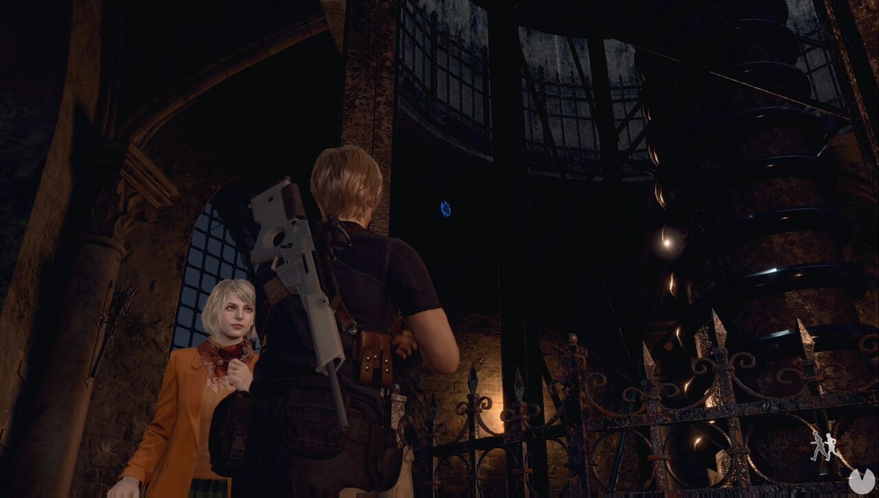 Resident Evil 4 Remake - Blue Medallions at the Castle Gate: location of the sixth medallion