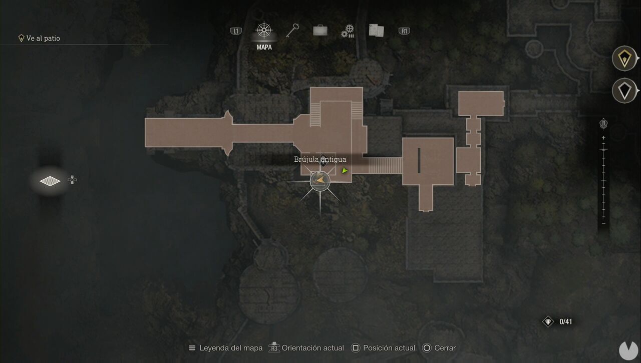 Resident Evil 4 Remake - Castle treasures: Vintage Compass location