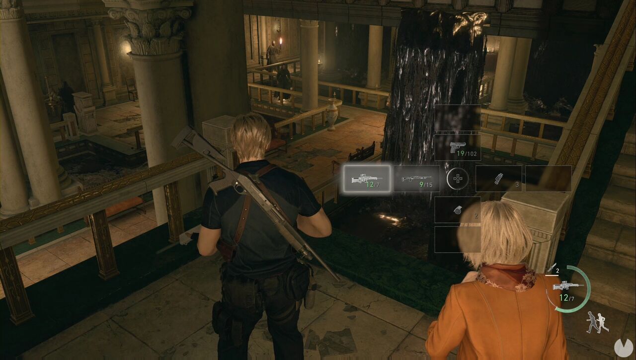 Resident Evil 4 Remake - Chapter 7: elevated position overlooking the enemies