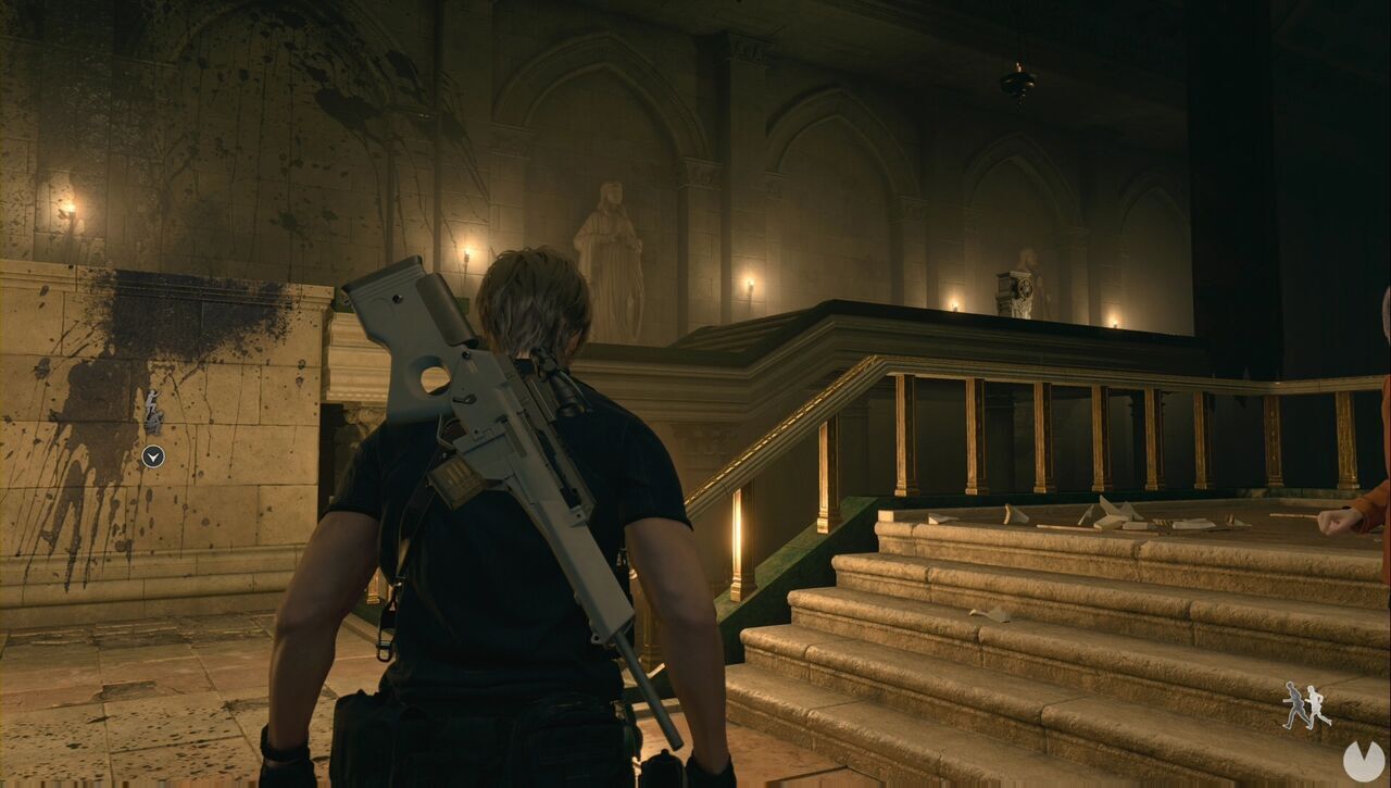 Resident Evil 4 Remake - Chapter 7: raised platform with a wheel