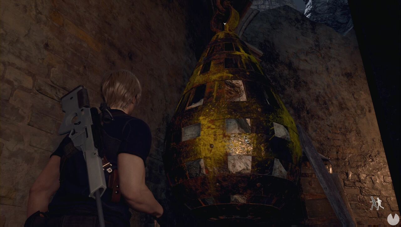 Resident Evil 4 Remake - Chapter 7: counterweight for the cannon platform