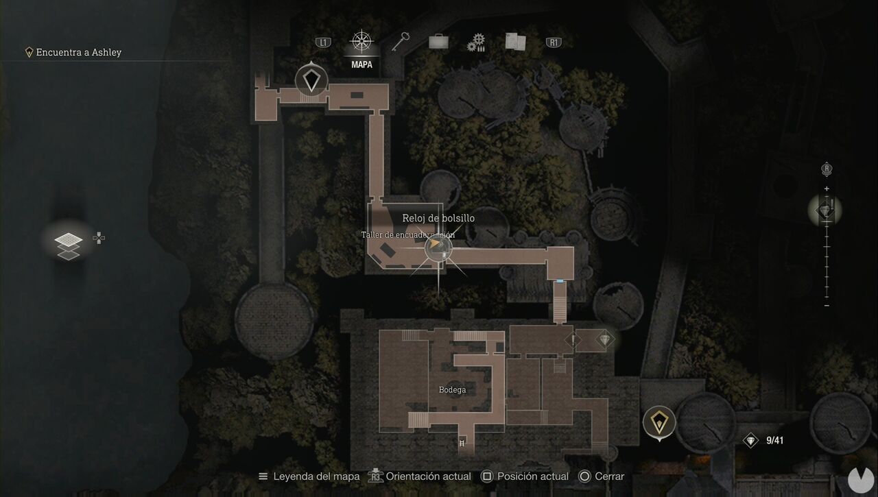Resident Evil 4 Remake - Castle treasures: Brass Pocket Watch location