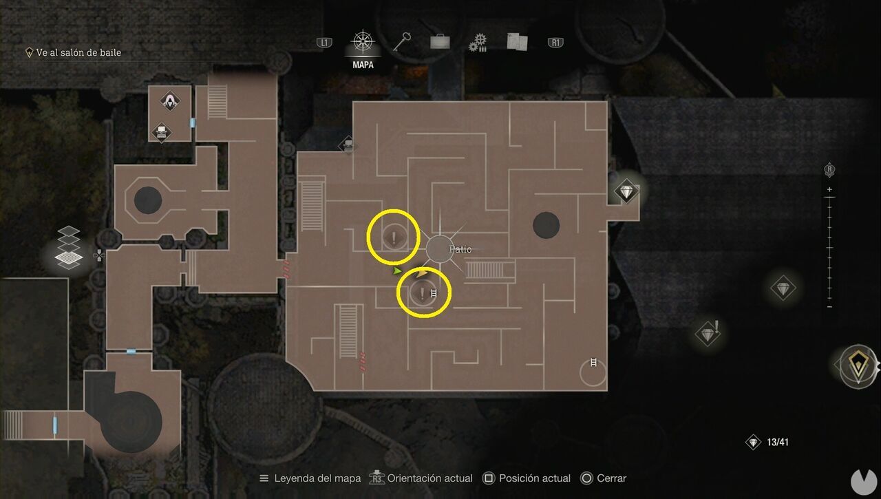 Resident Evil 4 Remake - Chapter 9: points of interest on the map
