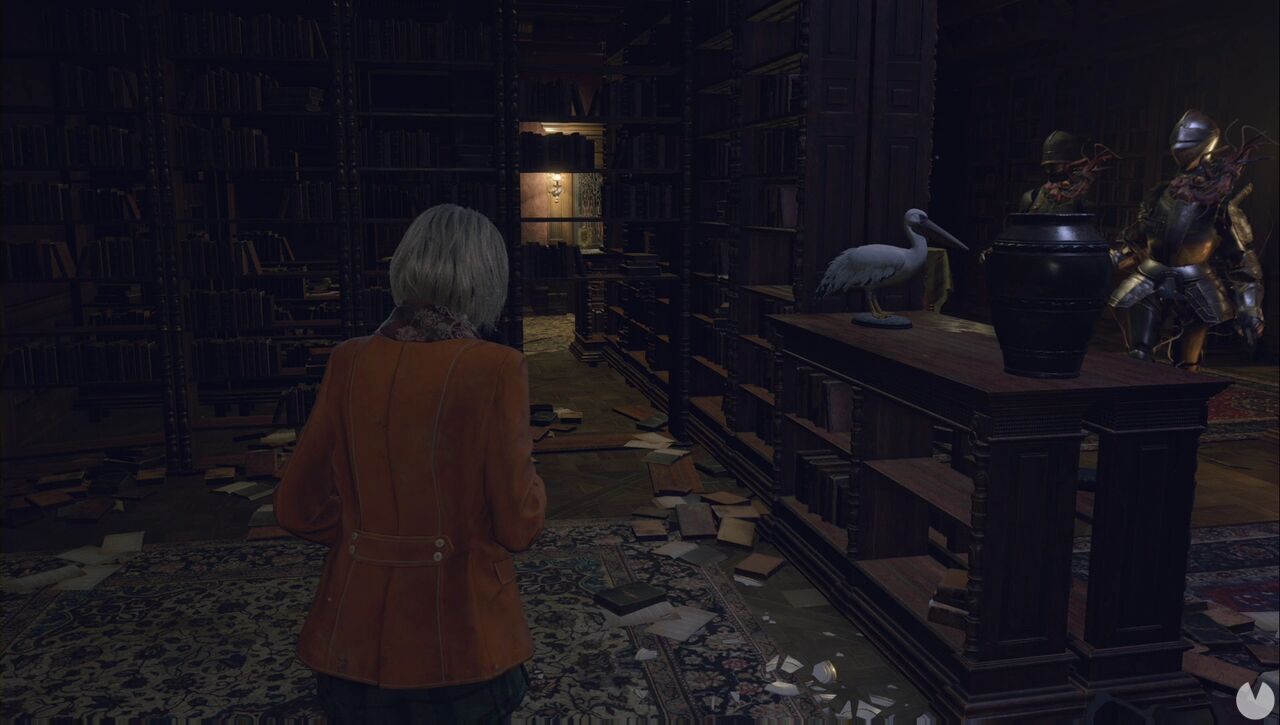 Resident Evil 4 Remake - Chapter 9: gap between the bookcases