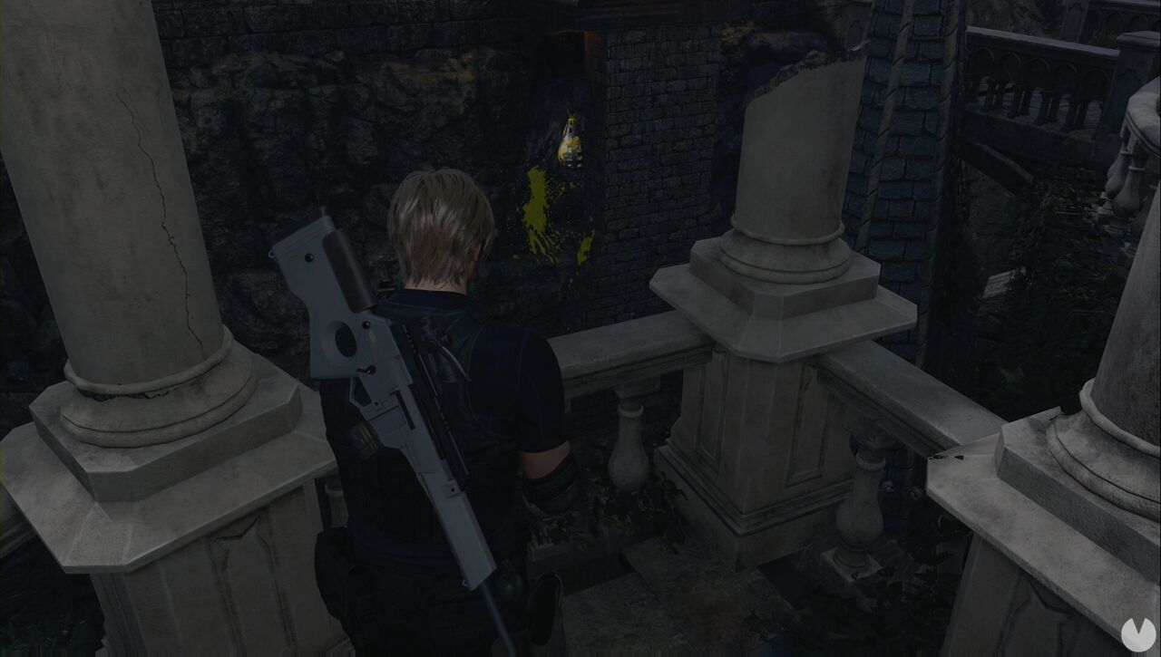 Resident Evil 4 Remake - Chapter 10: left counterweight on the drawbridge