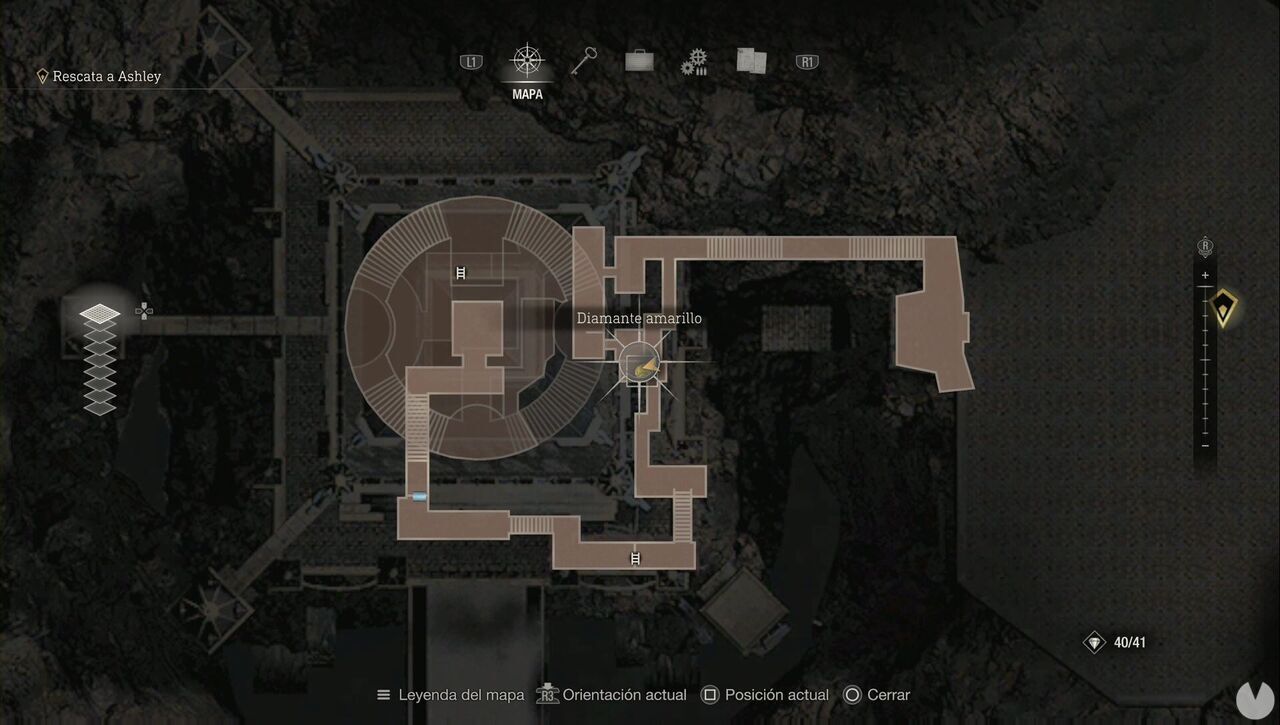 Resident Evil 4 Remake - Castle treasures: Yellow Diamond (3)