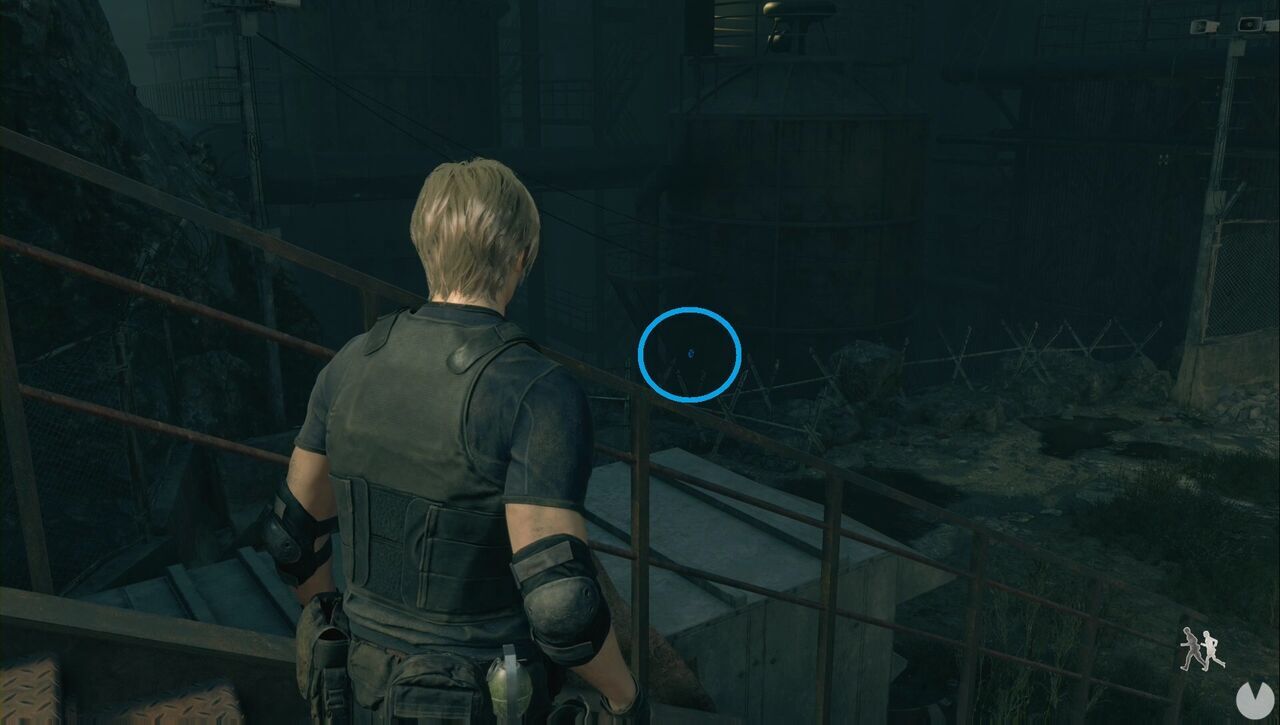Resident Evil 4 Remake - Blue Medallions at the Cargo Depot: Blue Medallion #1