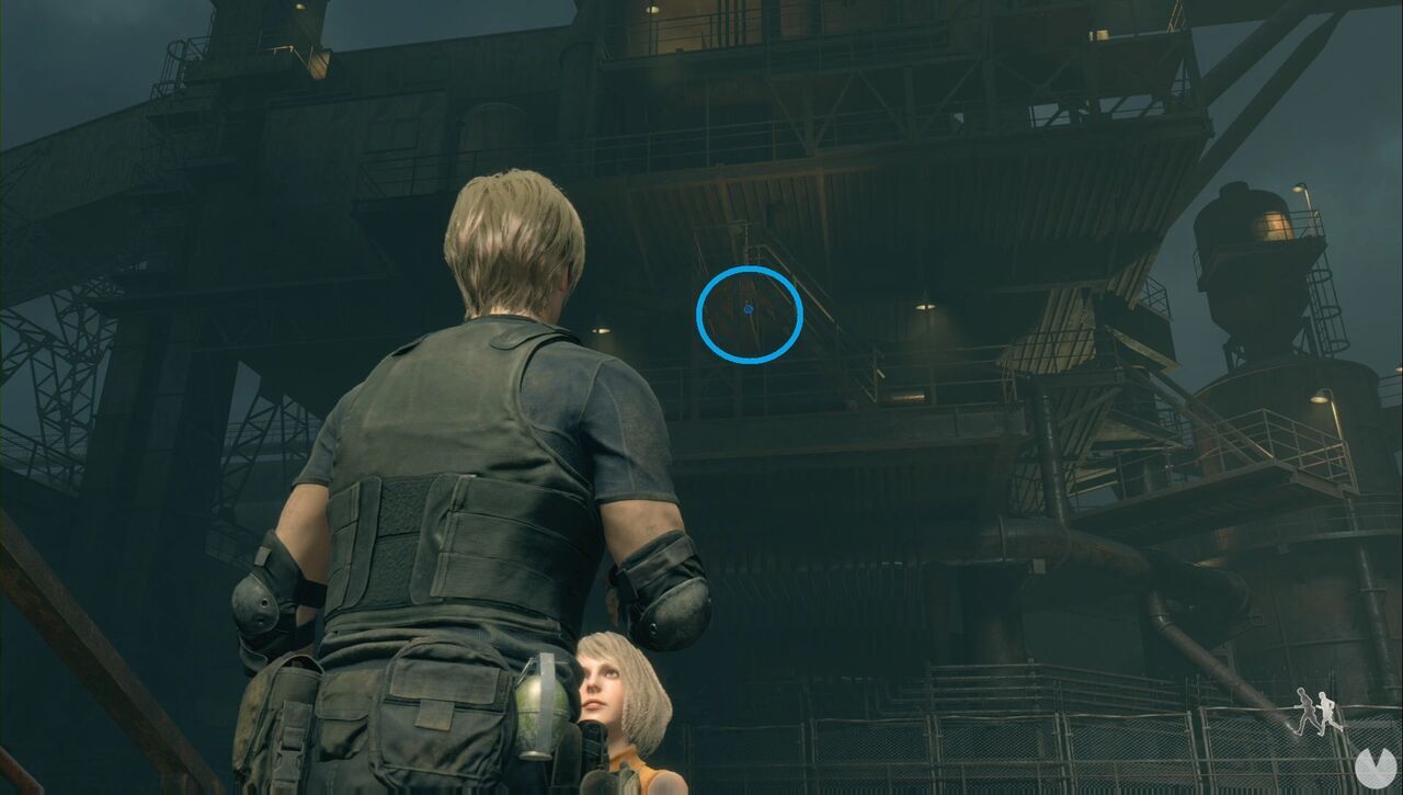 Resident Evil 4 Remake - Blue Medallions at the Cargo Depot: Blue Medallion #2