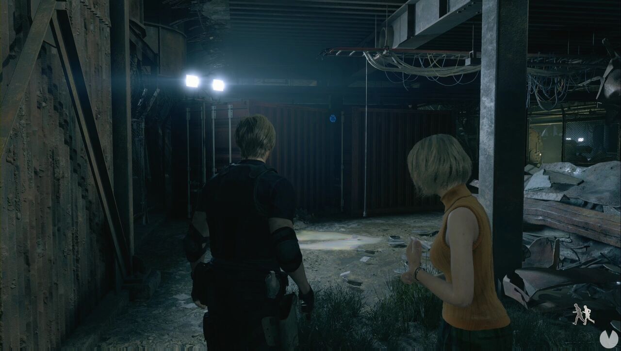 Resident Evil 4 Remake - Blue Medallions at the Cargo Depot: Blue Medallion #3