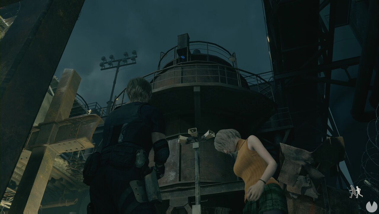 Resident Evil 4 Remake - Blue Medallions at the Cargo Depot: Blue Medallion #4