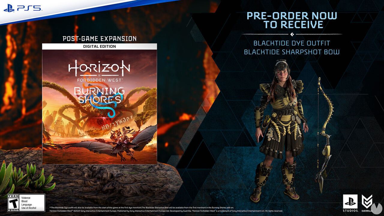 Burning Shores, la expansión de Horizon Forbidden West, ya se puede reservar en PS5. Noticias en tiempo real