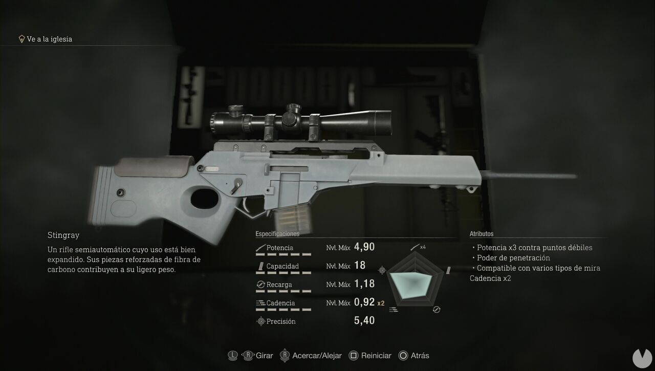 Resident Evil 4 Remake - Weapons: Stingray
