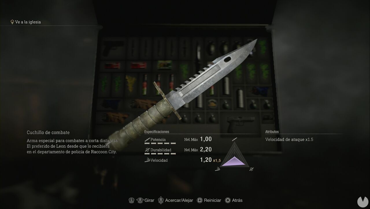Resident Evil 4 Remake - Weapons: Combat Knife