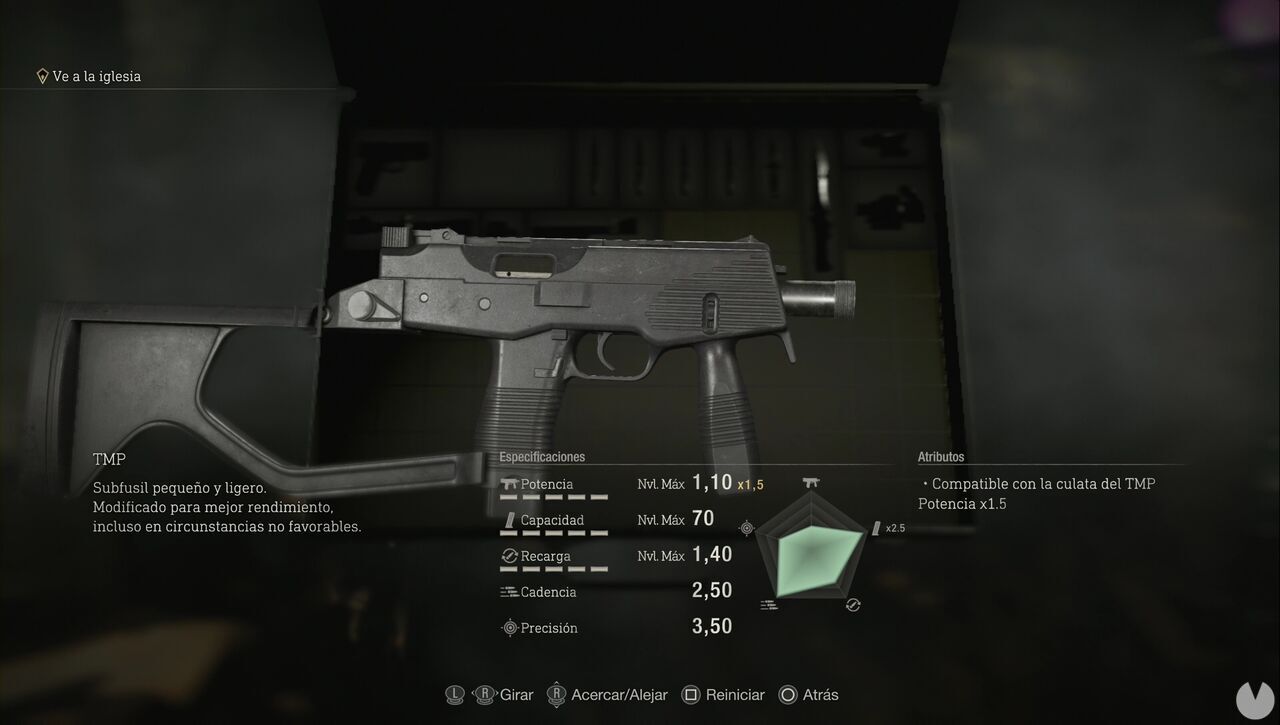 Resident Evil 4 Remake - Weapons: TMP
