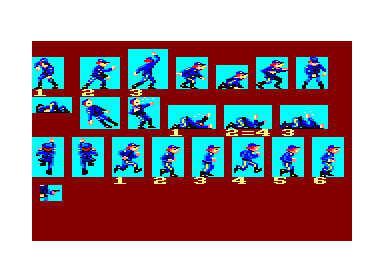 Sprites de North South, para Amstrad.