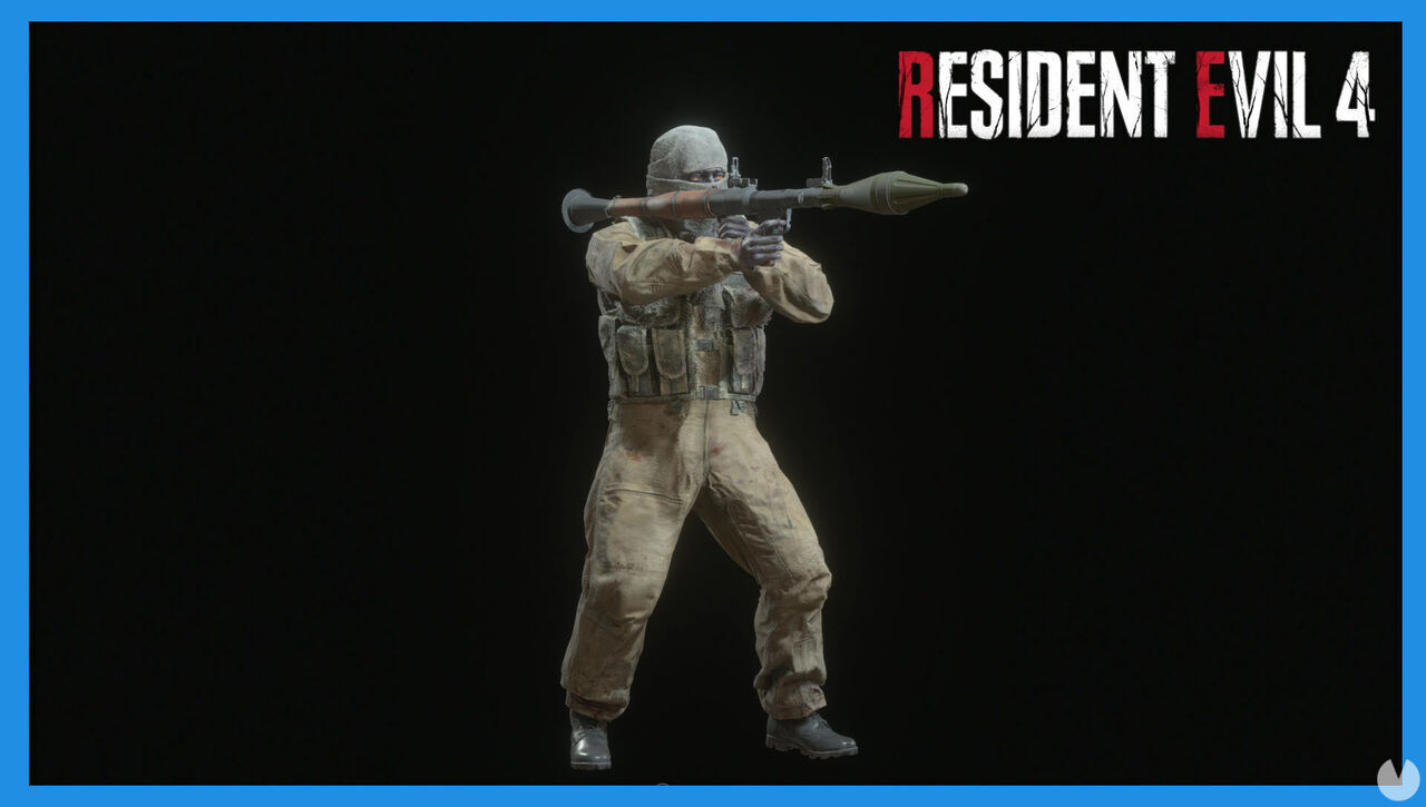 Resident Evil 4 Remake - Enemies and bosses: Rocket Launcher Soldier