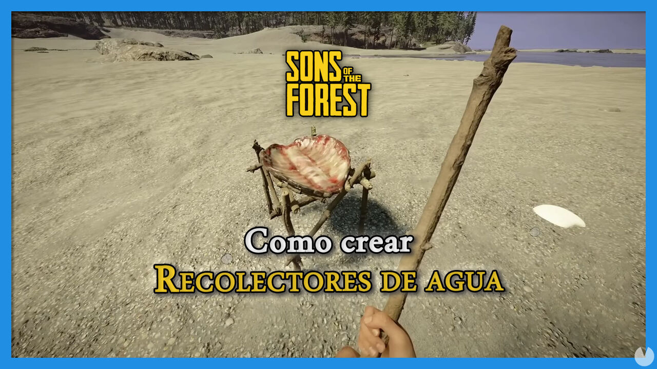 Sons of the Forest: Cmo crear recolectores de agua con caparazones de tortuga - Sons of the Forest