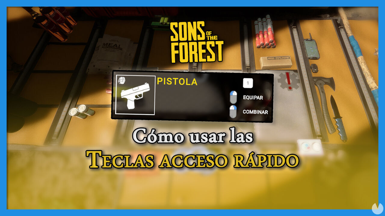 Sons of the Forest: Cmo asignar las teclas de acceso rpido? - Sons of the Forest