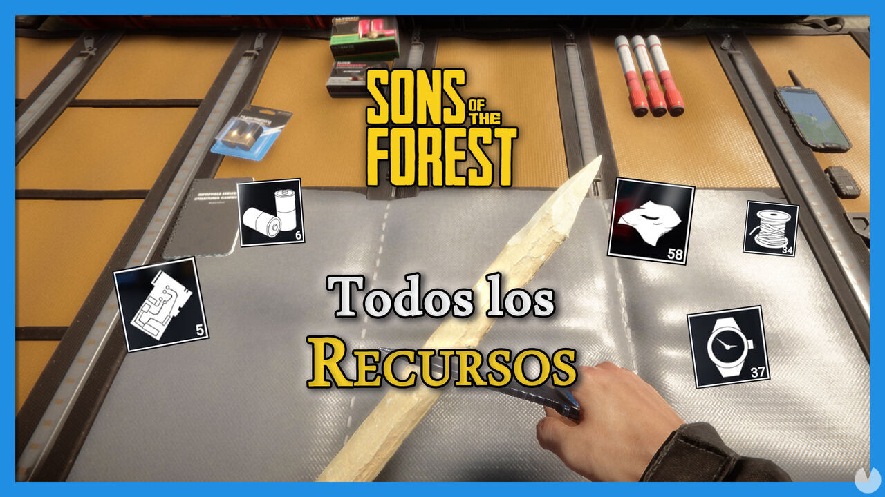 Sons of the Forest: TODOS los recursos, usos y cmo conseguirlos - Sons of the Forest