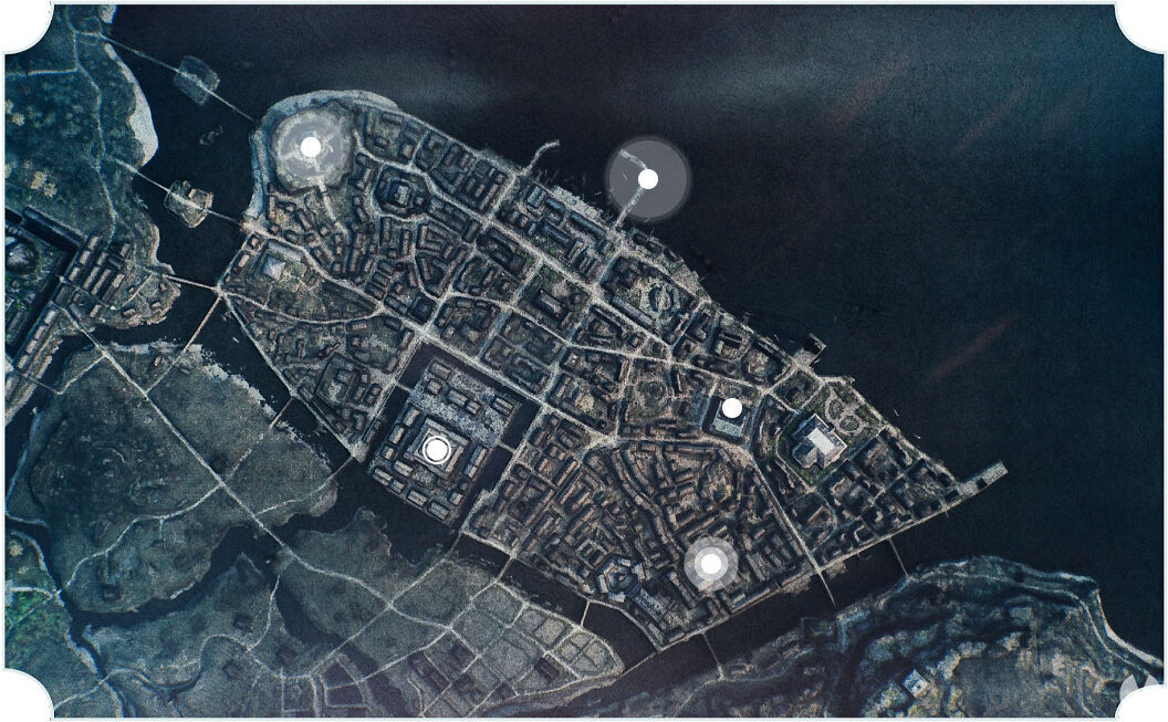Rise of the Ronin mapa de Yokohama con las localizaciones más importantes