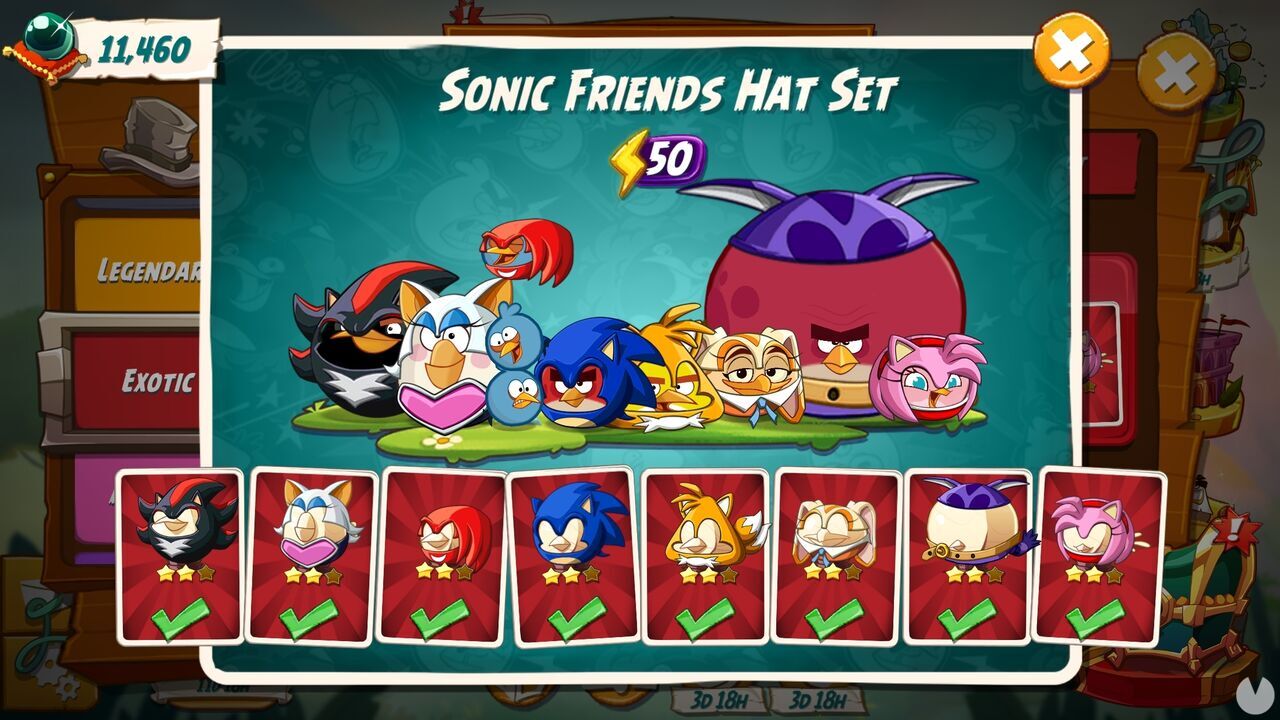 Crossover Sonic y Angry Birds colaboración durante una semana 
