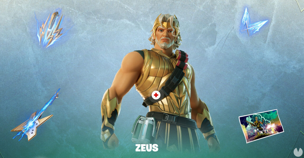 Nueva skin Zeus de Fortnite Temporada 2 Mitos y Mortales