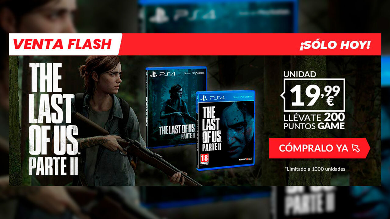 Consigue The Last of Us Parte 2 de oferta en GAME por 19,99 euros, sólo hoy
