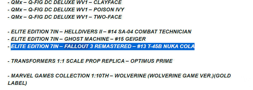 No está anunciado, pero ya hay menciones a Fallout 3 Remastered: aparece en un listado de figuras