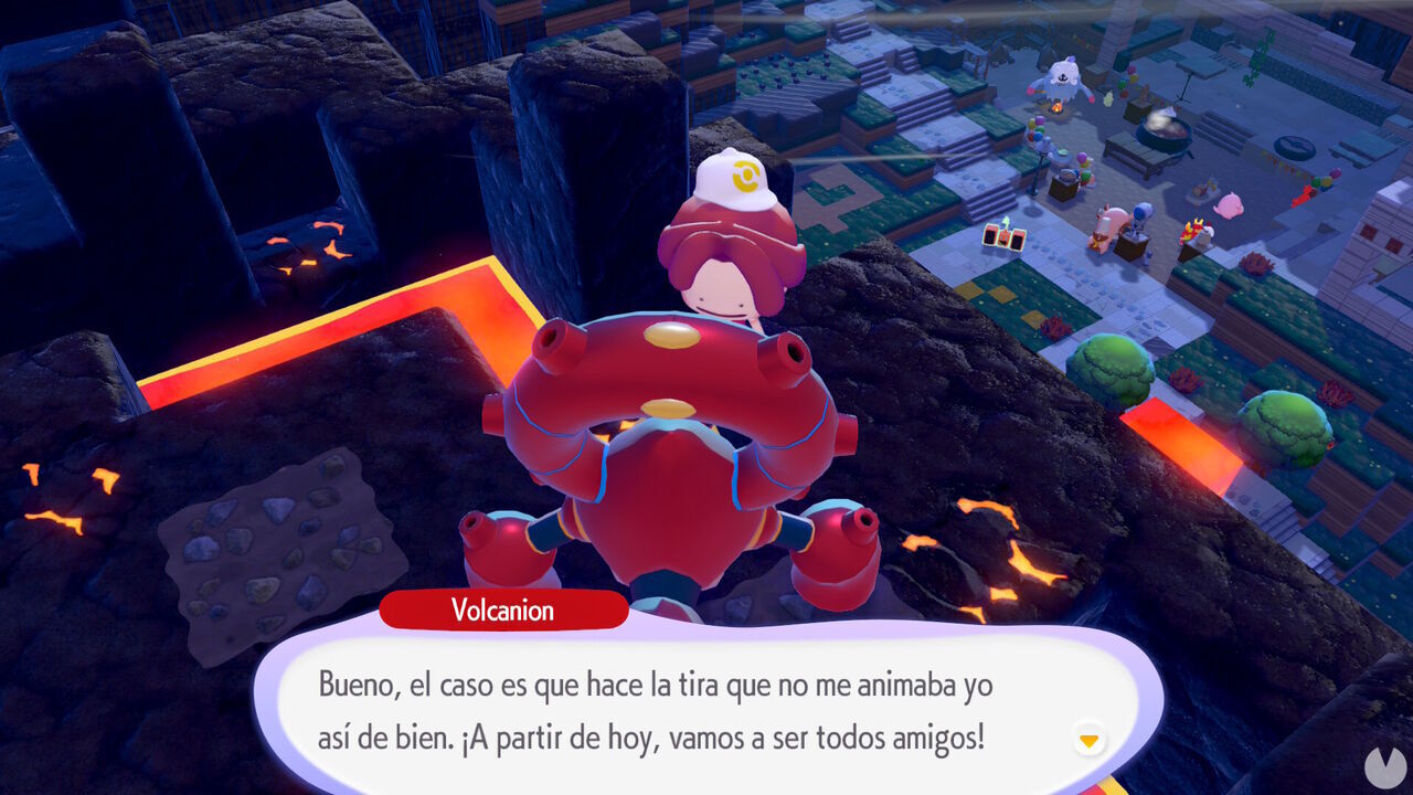 Pok�mon Pokopia - Finding Volcanion for the first time during the Time to Party mission