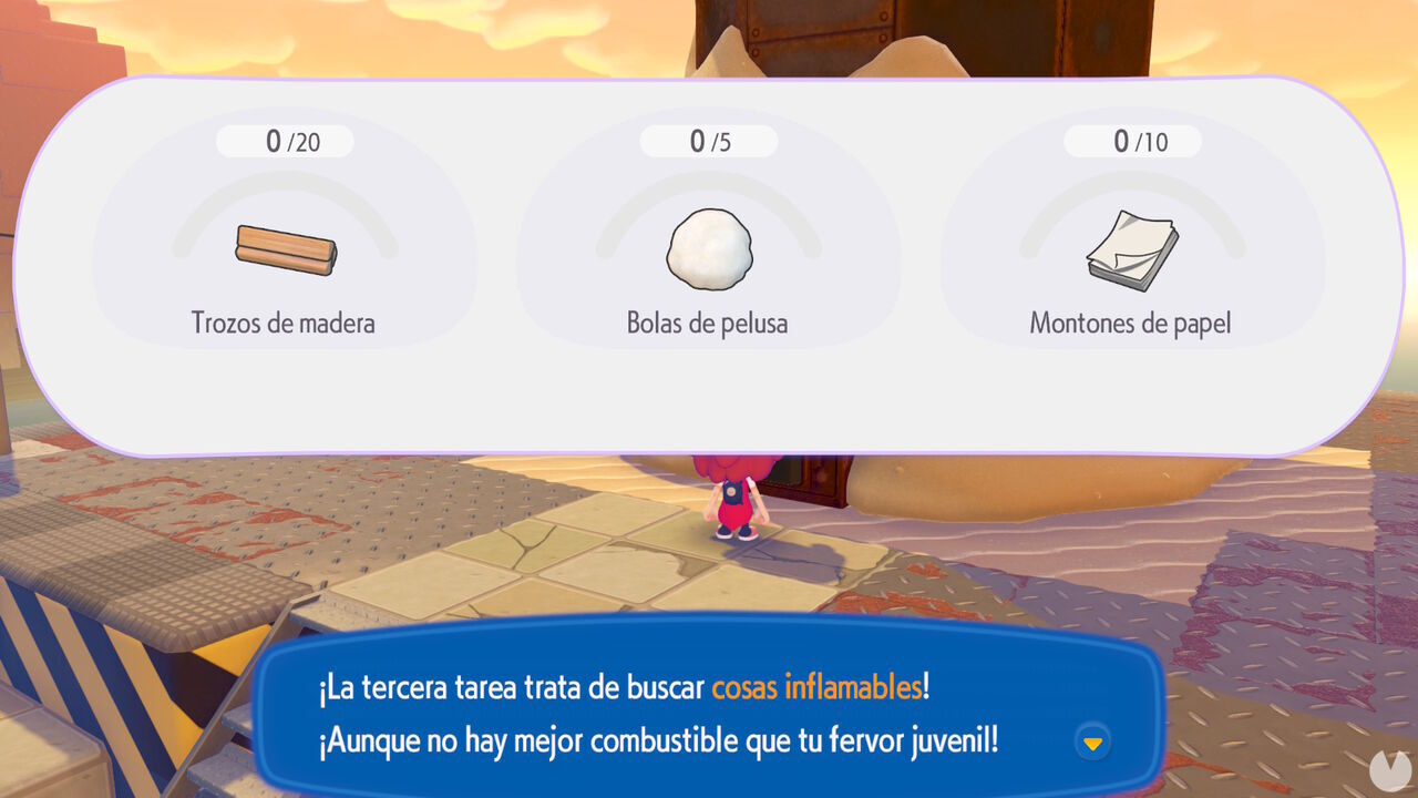 Pok�mon Pokopia - Do the... Team Initiation Challenge? mission: How to obtain flammable materials for the third task