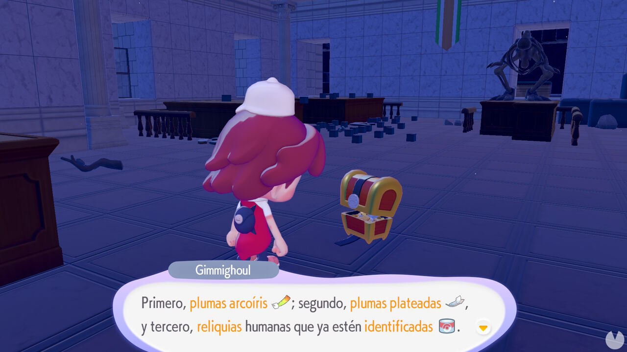 Pok�mon Pokopia - Getting random rare items by trading feathers with Gimmighoul