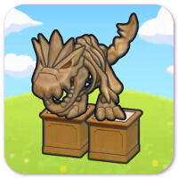 Pok�mon Pokopia - H�bitat Exposici�n de f�sil tirano