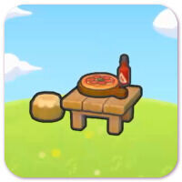Pok�mon Pokopia - H�bitat Mesa con pizza ardiente
