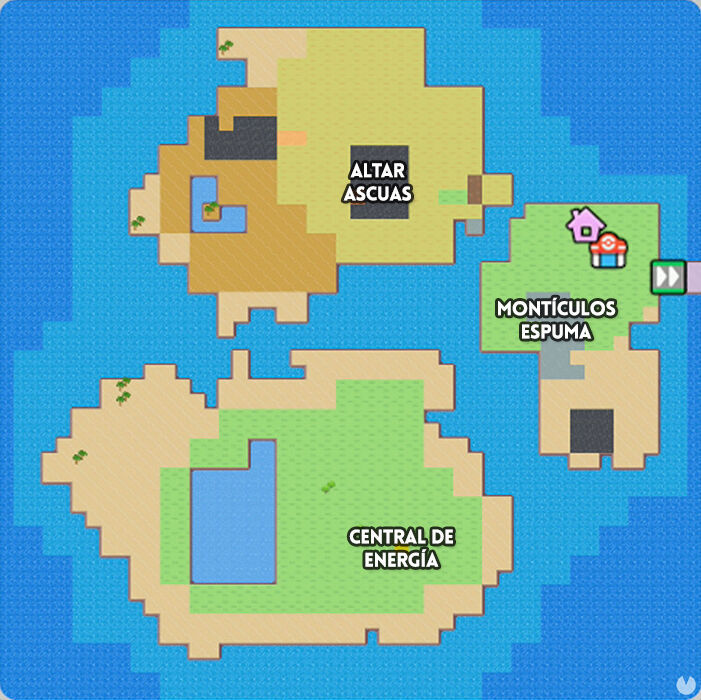 Pok�mon Pokopia - Palette Town map locations of the building kits for Articuno, Zapdos, and Moltres