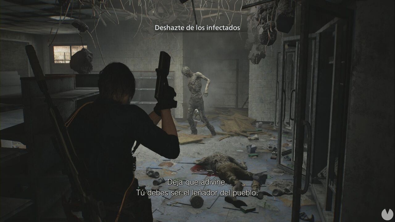 Resident Evil Requiem - Easter eggs, Leon makes a joke about lumberjacks carrying chainsaws
