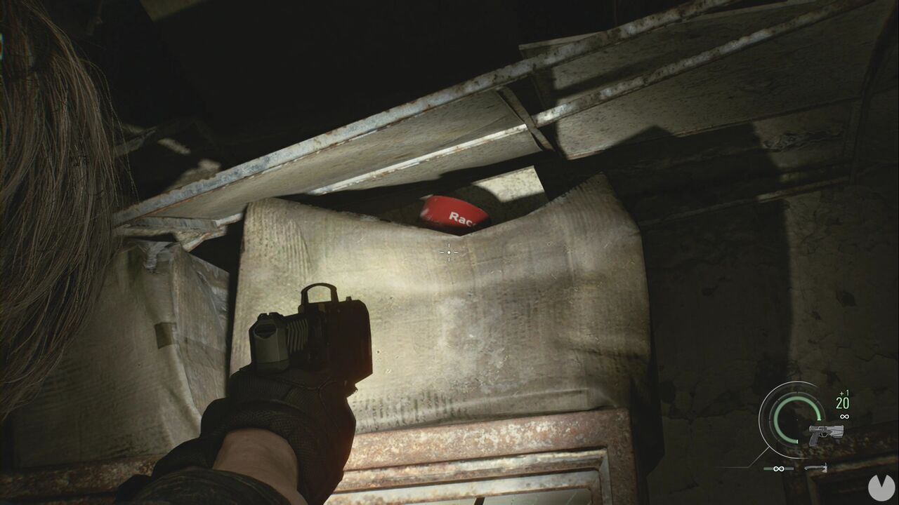 Resident Evil Requiem - Easter eggs, Mr. Raccoon base on the north wall of the West Office