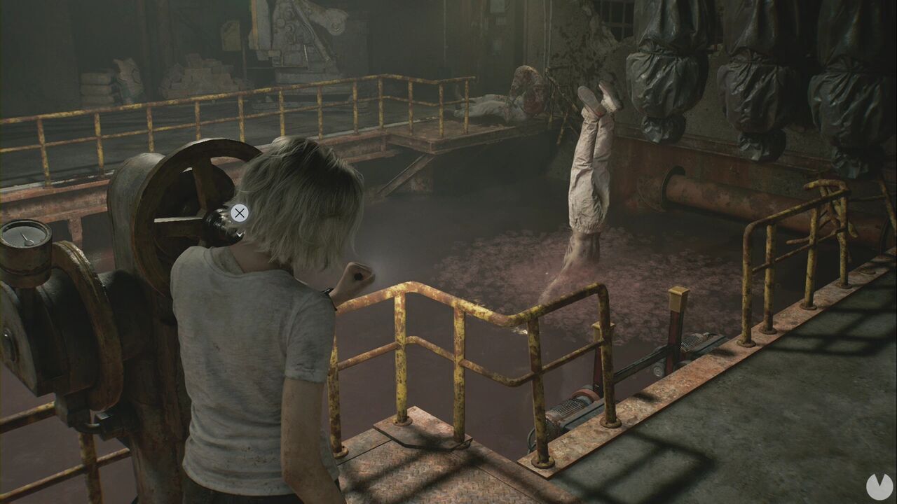 Resident Evil Requiem - The Final Puzzle, Grace waits beside the body-processing area
