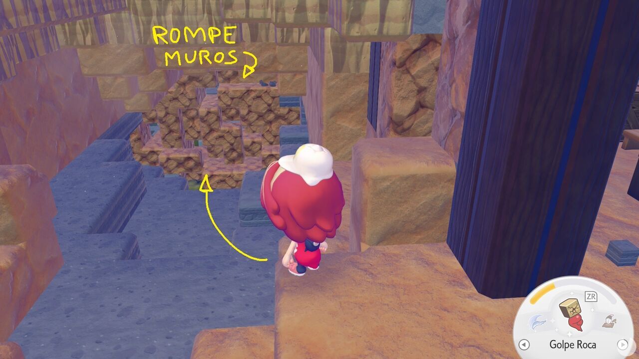 Pok�mon Pokopia - Breaking walls inside a Dream Island cave to search for Raikou, Entei, and Suicune
