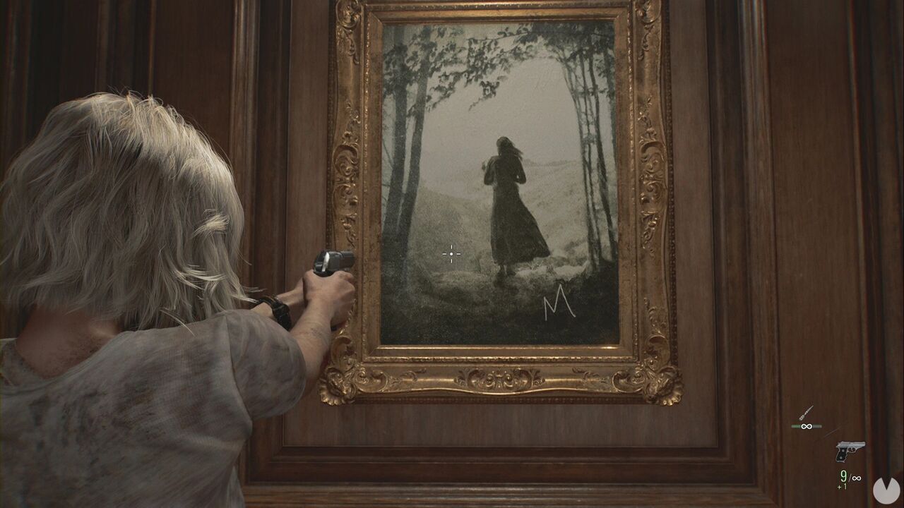 Resident Evil Requiem - Easter eggs, painting of Miranda in Spencer's office in ARK
