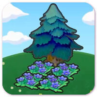 Pok�mon Pokopia - H�bitat �rbol con lecho de flores majestuoso