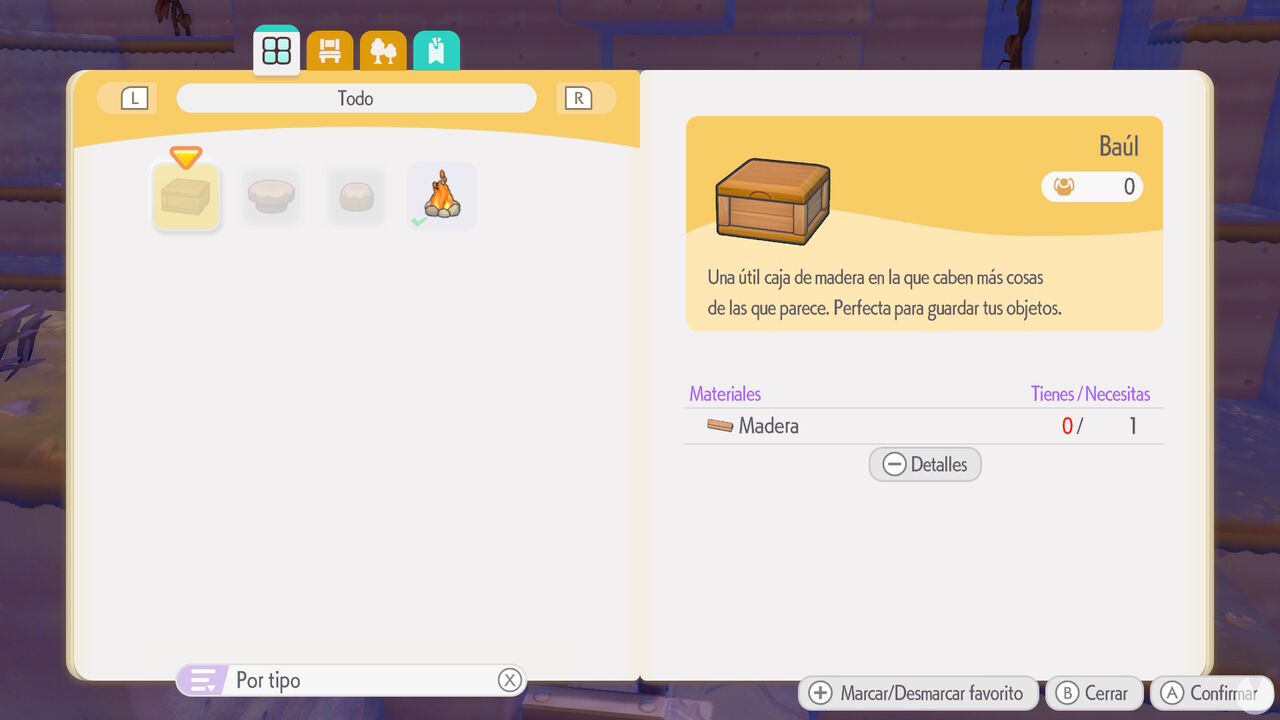 Pok�mon Pokopia - Creating storage boxes to hold additional items