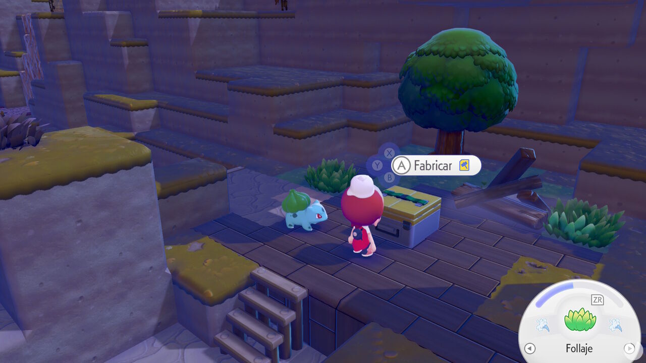 Pok�mon Pokopia - Using workbenches to craft items