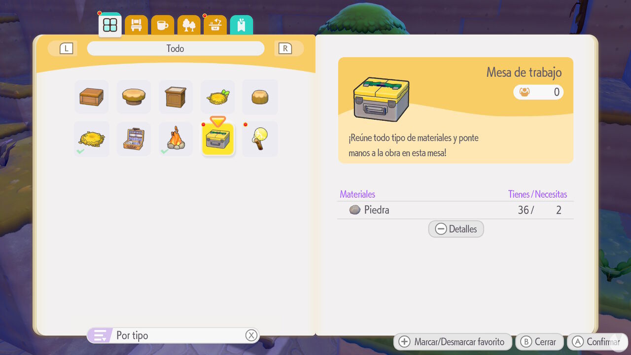 Pok�mon Pokopia - Workbench crafting recipe