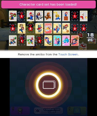 Con los amiibo podremos desbloquear una serie de cartas únicas de cada figura, pudiendo combinar incluso dos de ellas para crear una nueva.