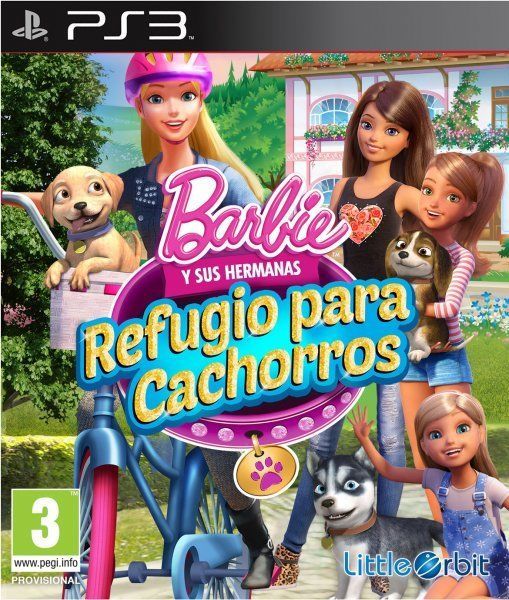 Barbie Y Sus Hermanas Refugio Para Cachorros Videojuego Ps3 Nintendo 3ds Xbox 360 Wii U Pc Y Wii Vandal