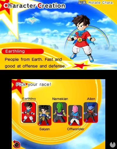 Con el editor crearemos al personaje protagonista.