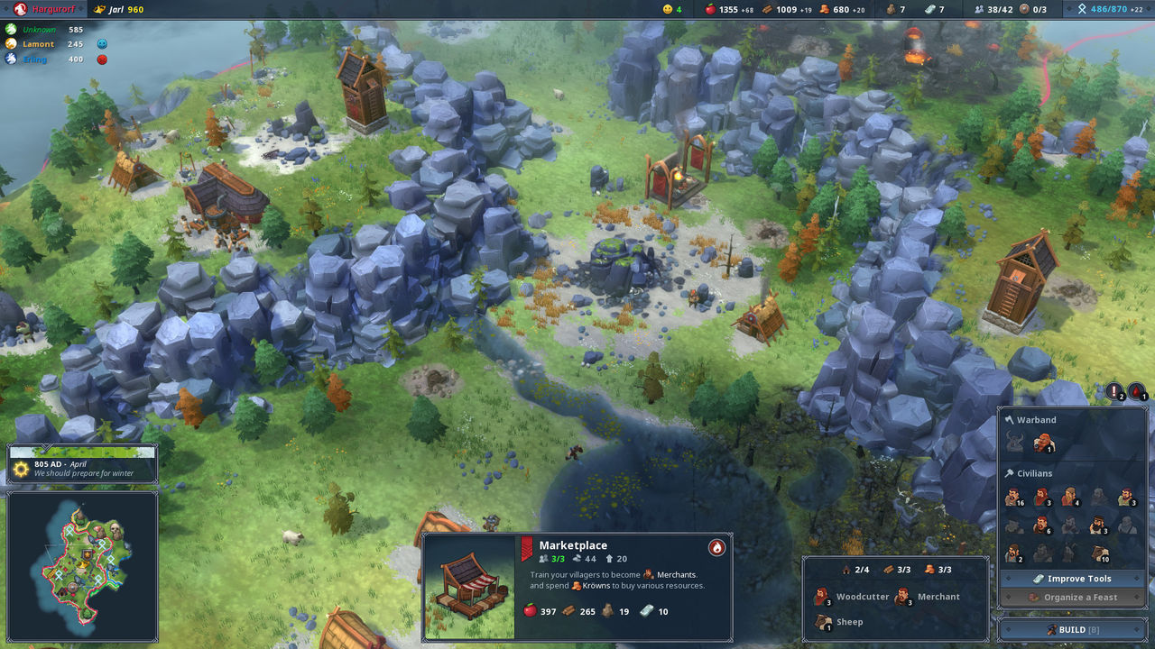 Northgard, the strategy game viking, will come to consoles
